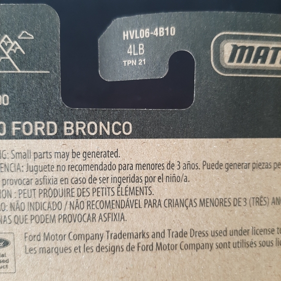 Ford Bronco 1970 Matchbox 2024 MBX Adventure Collection Blue Diecast Car - Picture 8 of 10